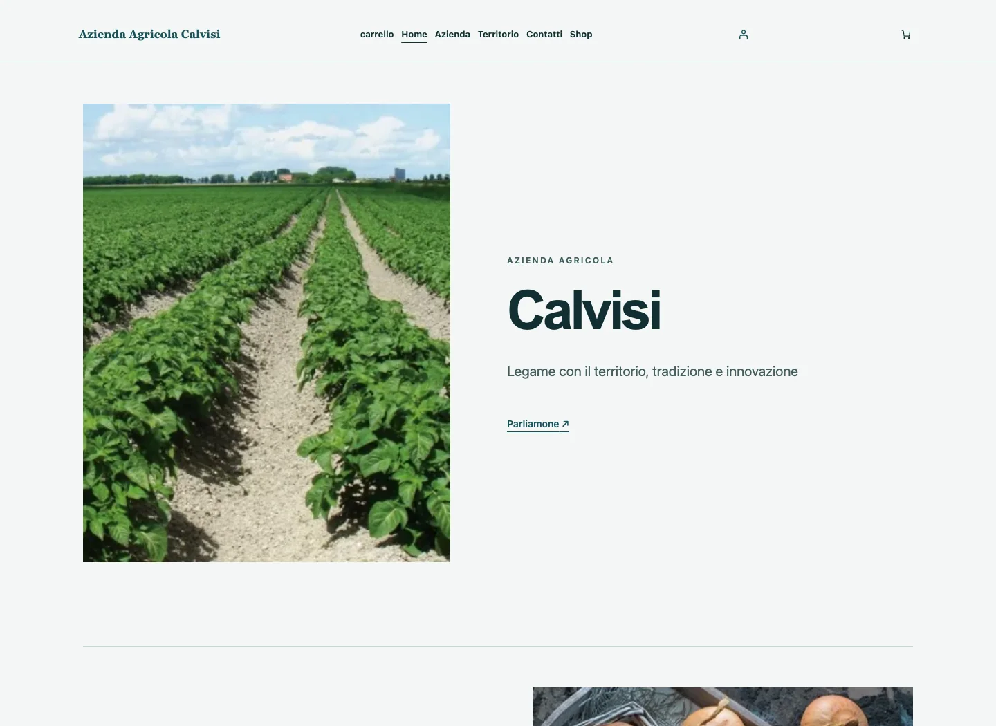 Anteprima del sito web di Agricola Calvisi